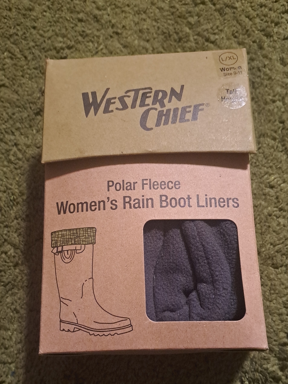 Western Chief Womens Polar Fleece Rsin Boot Liners L/XL Shoe Size 9-11